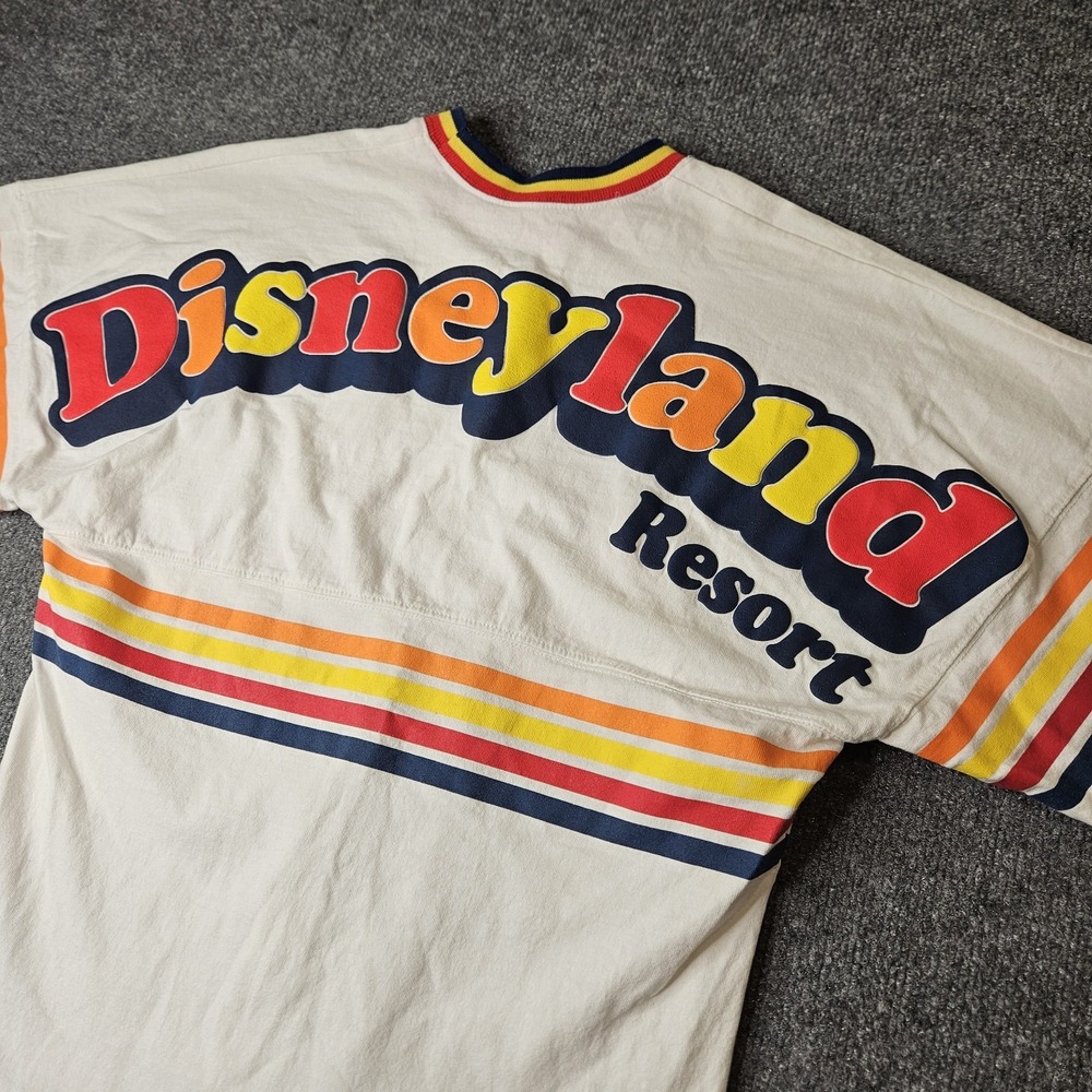 Disneyland 1955 Spirit Jersey‎ Retro 70s 80s Primary Colors Size XS Unisex Adult